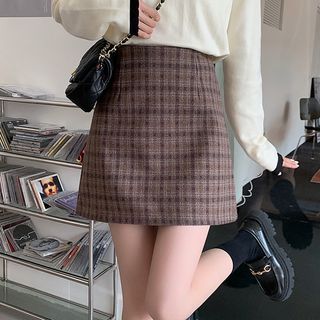 MAVE - High Waist Mini A-Line Skirt | YesStyle
