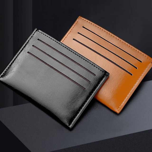 Wavecho-Faux Leather Card Holder