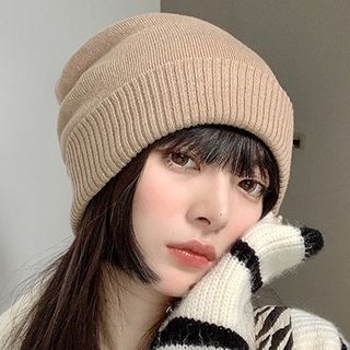 Pompabee-Plain Knit Beanie