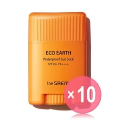 The Saem - Eco Earth Waterproof Sun Stick (x10) (Bulk Box)