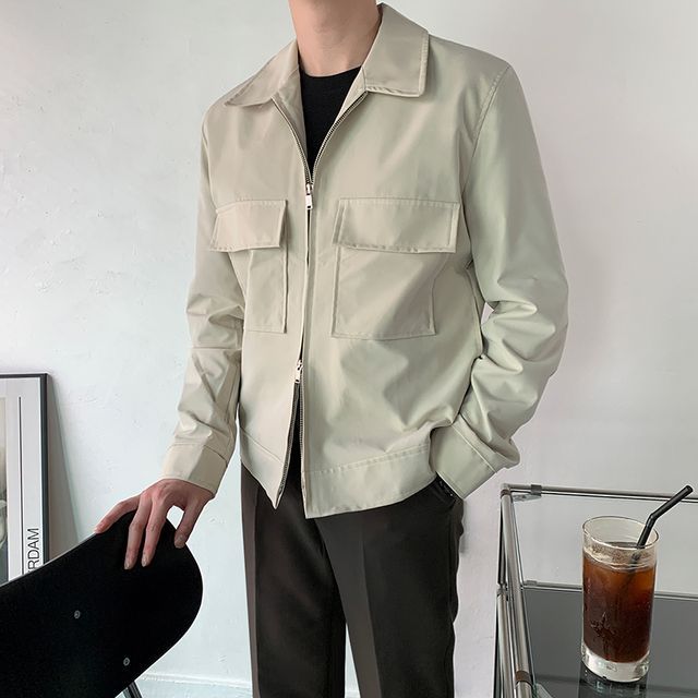 MRCYC-Pocket Detail Zipped Jacket