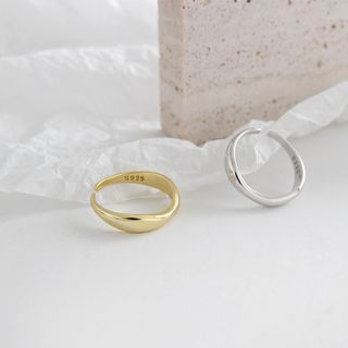 Phoenoa - 925 Sterling Silver Irregular Open Ring