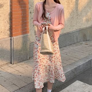 midi cardigan dress