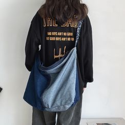 ZOOBAGS - Paneled Denim Crossbody Bag ZOOBAGS - Paneled Denim Crossbody Bag