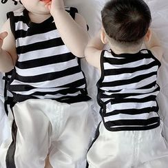 MOM Kiss - Baby Striped Tank Top MOM Kiss - Baby Striped Tank Top
