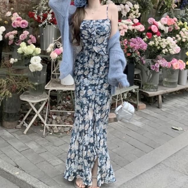 for love and lemons floral dress maxi FOR LOVE & LEMONS | Maybelle Maxi Dress