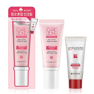 CAREZONE - Mild Pink Tone-up Sun Duo Set