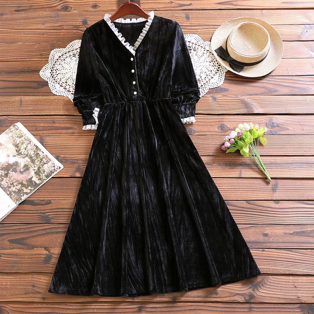 navy blue dress for baby girl Fancy Long Sheer Long Sleeve A Line Princess Bridal Gown with Sparkling 40 main image 1