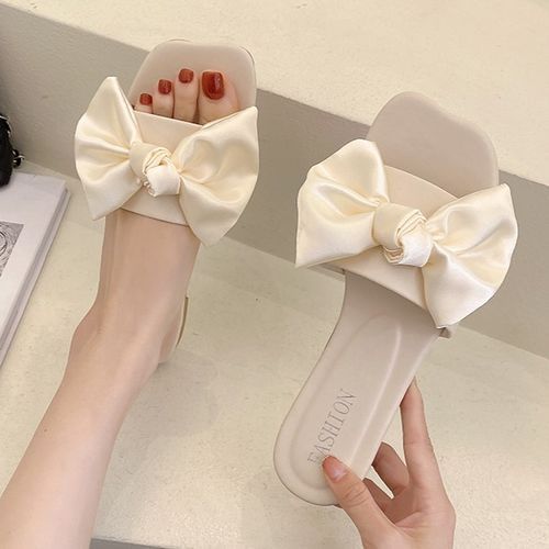 Bow Tie Slide Sandals