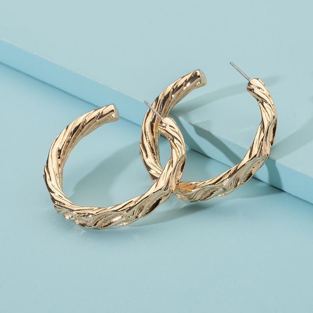 Gemsha-Open Hoop Earring