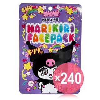 ASUNAROSYA - Sanrio Kuromi Narikiri Face Pack Cute Nabeyuka (x240) (Bulk Box)