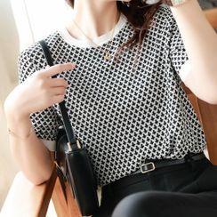 Autunno - Short-Sleeve Patterned T-Shirt