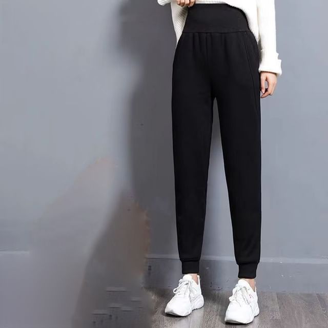 Everose-High Rise Plain Harem Sweatpants