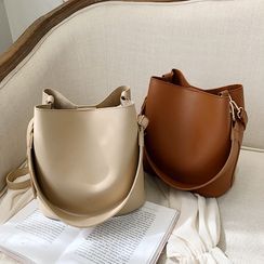 NewTown - Faux Leather Bucket Bag NewTown - Faux Leather Bucket Bag