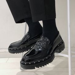VEAZ - Patent Studded Loafers VEAZ - Patent Studded Loafers
