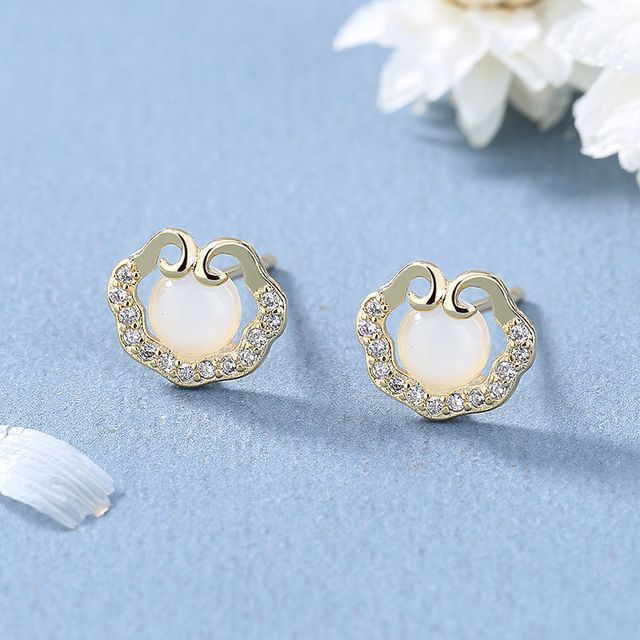 Forainer-Rhinestone Ear Stud