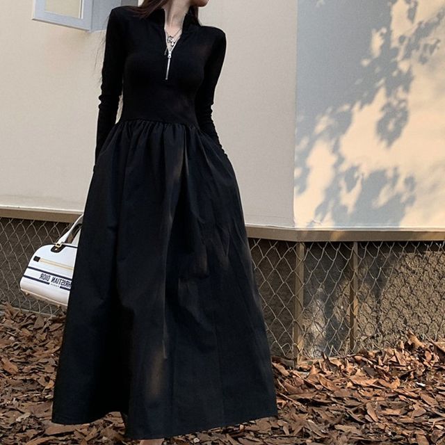 knee length dresses for ladies Petal and Pup Colter Long Sleeve Maxi Dress