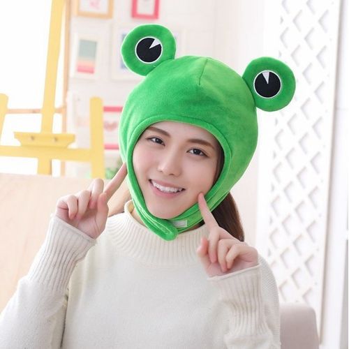 prettytrend Frog Chenille Party Hat Green One Size