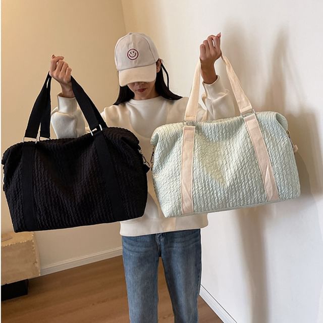 On My Mind-Textured Carryall Bag
