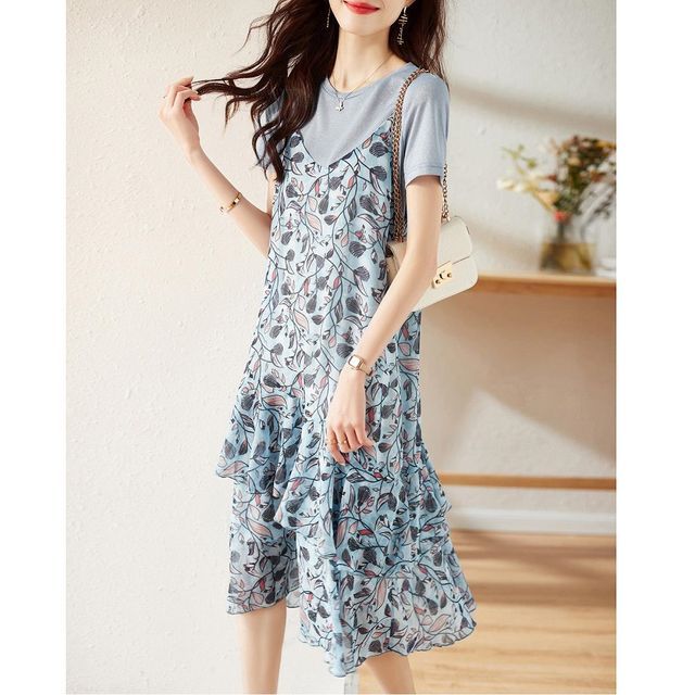 knee length dresses for ladies Finley V-Neck Midi Dress main image 0