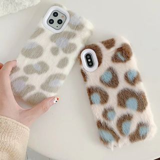 Xianto Leopard Print Furry Phone Case For iPhone 6S Plus