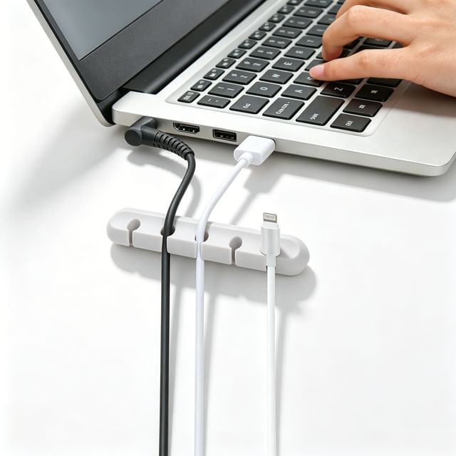 SIMBLER-Silicone Adhesive Cable Organizer various designs