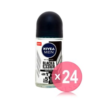 NIVEA - Men Black & White Invisible Roll On 50ml (x24) (Bulk Box)