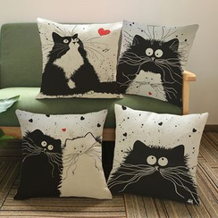 Cozy Cushion - Cat Print Sofa Cushion Cover Cozy Cushion - Cat Print Sofa Cushion Cover