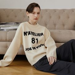 NAIN - Letter Round-Neck Sweater NAIN - Letter Round-Neck Sweater