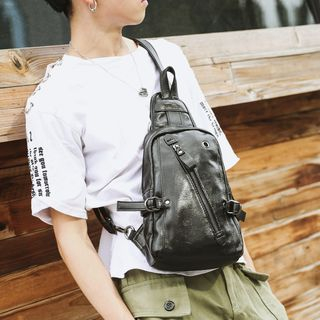 BagBuzz-Faux Leather Sling Bag