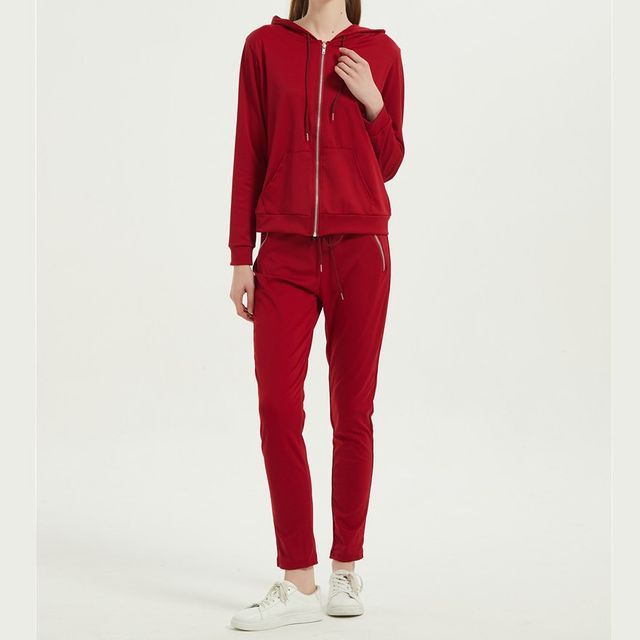 Zip Hoodie + Sweatpants | YesStyle