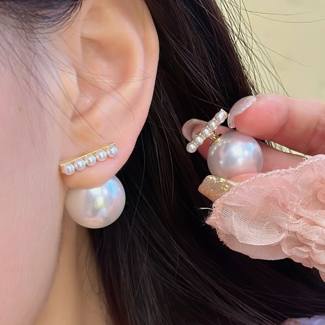 PANGU-Diamond Pearl Earring