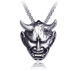 Prushia - Stainless Steel Devil Pendant Necklace Prushia - Stainless Steel Devil Pendant Necklace