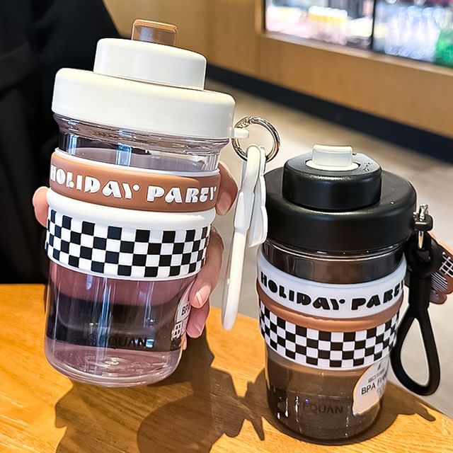 Choyce-Checker Plastic Tea Infuser Drinking Bottle Various Designs