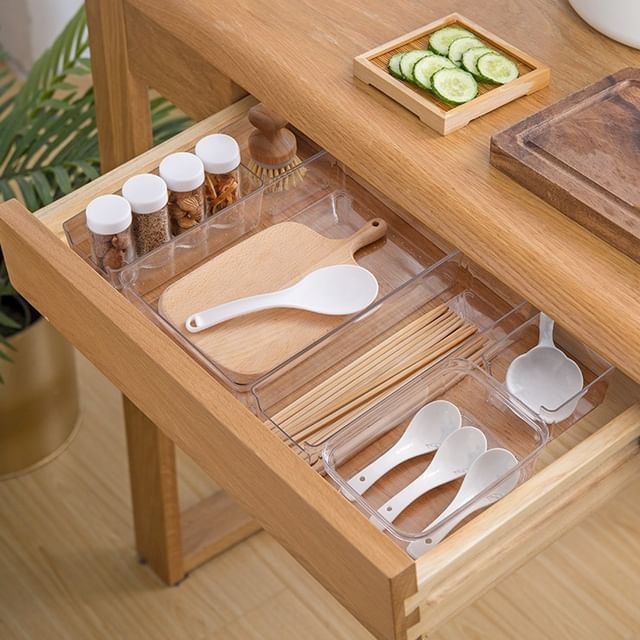 Connie Queenie-Transparent Plastic Drawer Organizer