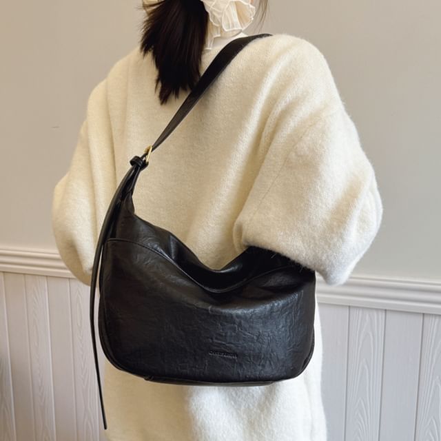 Skyglow-Faux Leather Shoulder Bag