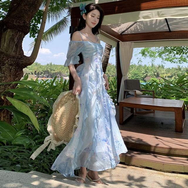 cotton empire waist maxi dress Wholesale Evening Party Maxi Dress A-Line Empire Waist Chiffon main image 1