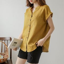 JUSTONE - Rollup Dolman-Sleeve Linen Shirt JUSTONE - Rollup Dolman-Sleeve Linen Shirt