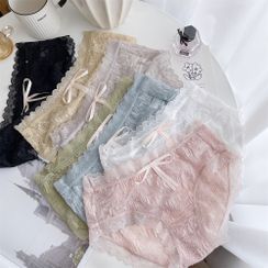 MEOKO - Set Of 3: Lace Panties