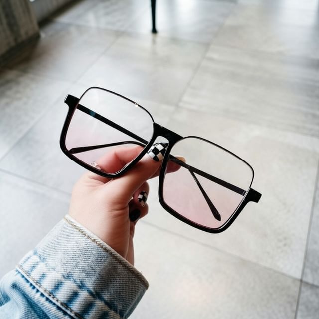 Aisyi-Square Frame Sunglasses