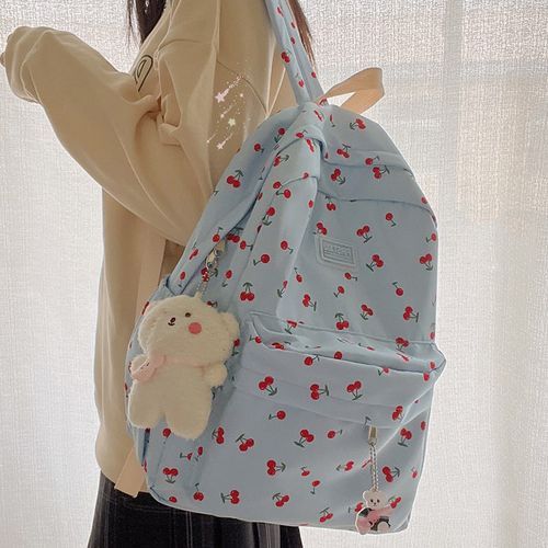 Cherry print outlet backpack