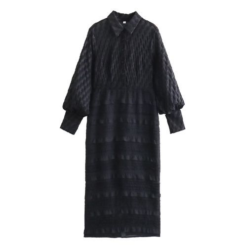 eL】Jacquard No-sleeve Dress/981131-