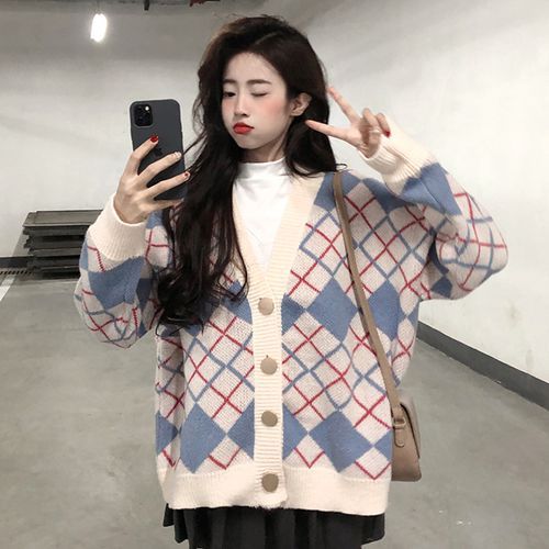 【karin様♡専用】IRENE♡Argyle Knit Cardigan IRENENNE ニット セーター アーガイルニットカーディガン