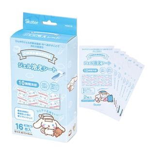 Skater - Sanrio Cinnamoroll & Kuma-san Cooling Gel Sheet 16 pcs