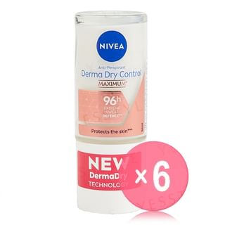 NIVEA - Derma Dry Control Maximum Anti-Perspirant 96H Roll-On (x6) (Bulk Box)