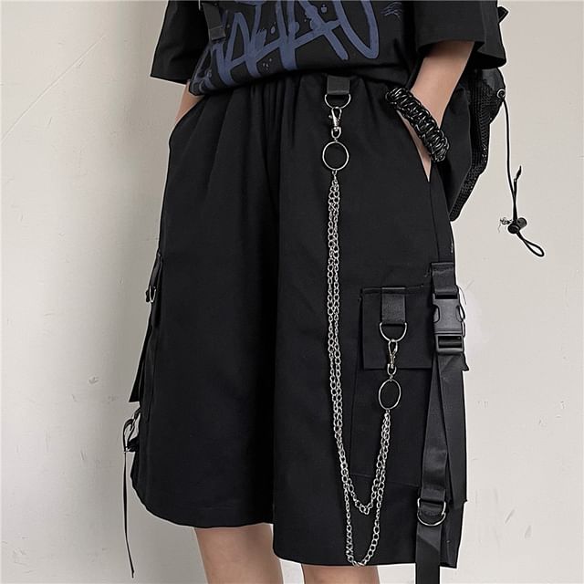 Porstina-Cargo-Shorts mit Schnalle