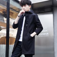 百高 - 纯色连帽拉链外套 百高 - 纯色连帽拉链外套
