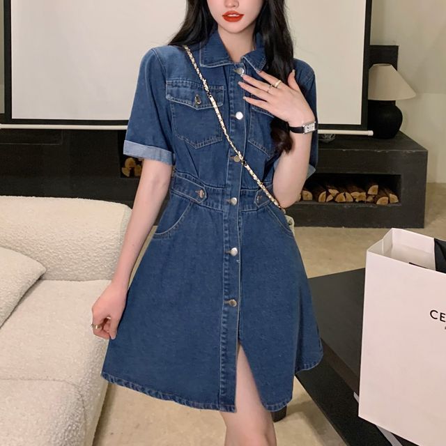 korean simple denim dress N/A Korean Style Denim Dresses For Women Long Jeans Dress Streetwear Casual Spaghetti Strap Sundress (Color : A, Size : 5XL code): Buy Online at Best Price in UAE