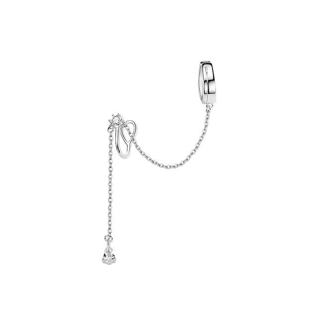 Toinianimos-Chained Sterling Silver Cuff Earring