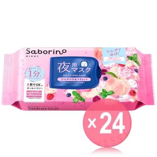 BCL - Saborino Night Cool Otsukaresamask Peach Sparkling Limited Edition (x24) (Bulk Box)